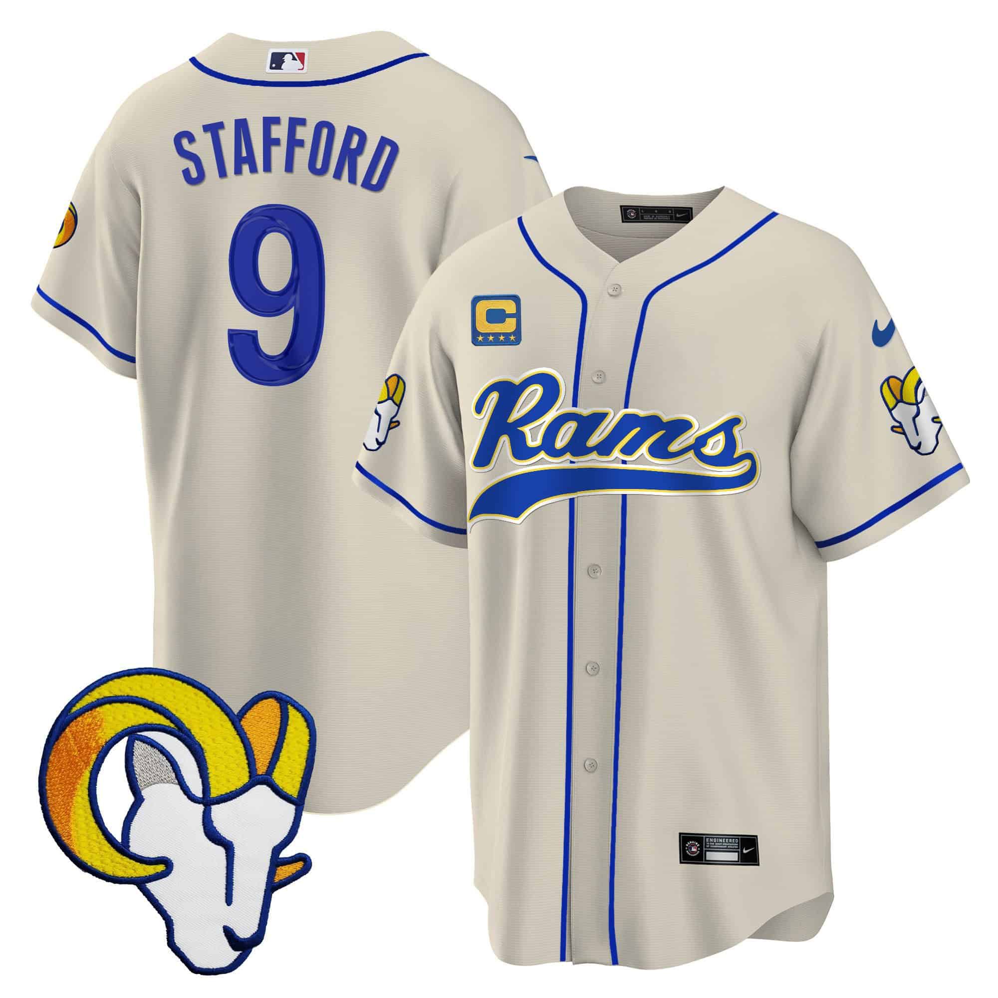 Men Los Angeles Rams #9 Stafford Grey 2024 Nike Baseball NFL Jersey->indianapolis colts->NFL Jersey